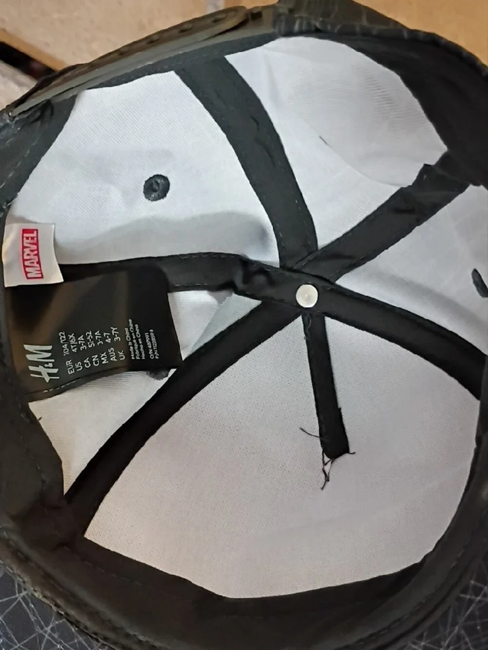 H&M Kids Spiderman Baseball Cap - Black & Red